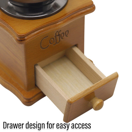 Vintage Manual Coffee Bean Grinder Classic Hand Coffee Machine Retro Grinding