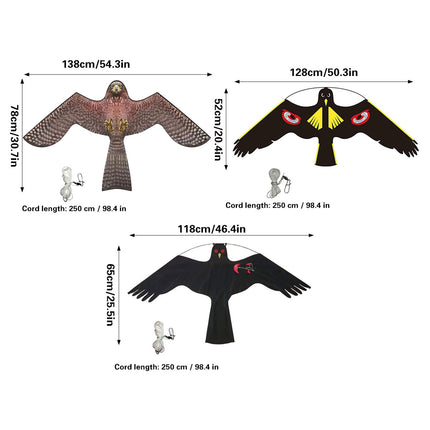 Bird-Repelling Kite Durable for Garden Farm Orchard Crop Pest Bird Control Use