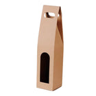 30pcs Kraft Paper Wine Box for Gift Packaging Portable Wine Bottle Storage Box