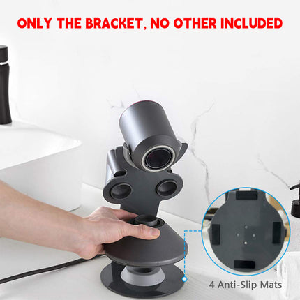 Freestanding Dyson Hair Dryer Holder Punch-Free Stand with Storage Slots