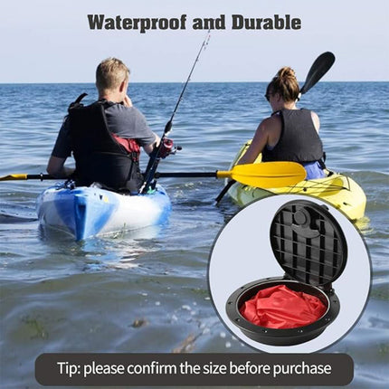Kayak Hatch Cover 6 Inch Round Black Deck Plate Waterproof Marine Accessory