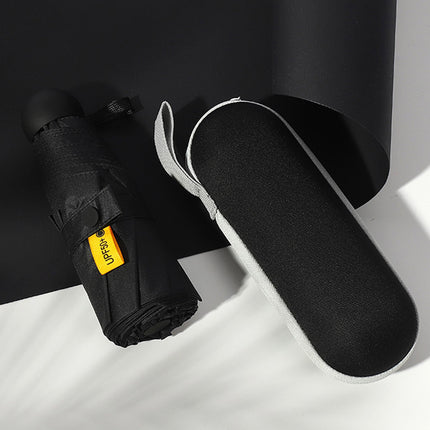Portable Foldable Umbrella with Zipper Storage Bag Travel Commuter Rain-Proof
