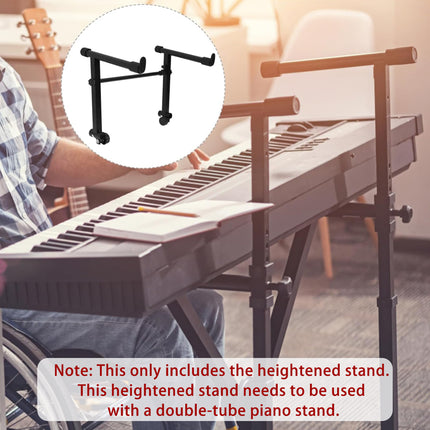Electronic Keyboard Stand Adjustable Height X Type Piano Stand Double Pipe Raised Stand