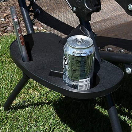 2pcs Clip On Side Table Tray Cup Holder For Sun Lounger Camping Chair Outdoor