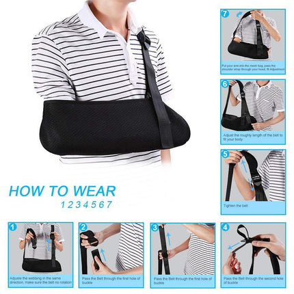 Forearm Sling Neck Wrist Support Arm Fracture Brace Breathable Comfortable
