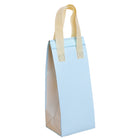 50PCS Blue Takeaway Packaging Bags with Handles and Self-Adhesive Seal