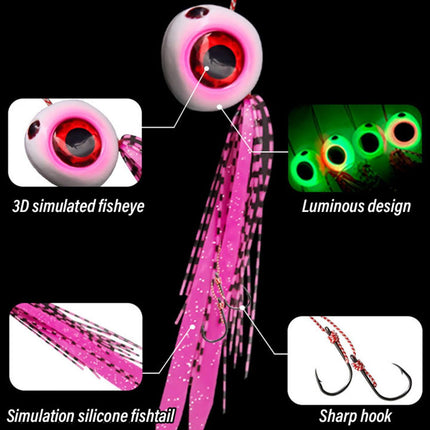 Luminous Fishing Lures Glow Fake Lures Bright Artificial Baits for Night Fishing