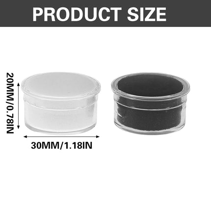 Rotary Cover Transparent Bare Stone Box Jewel Ring Face Diamond Storage Case