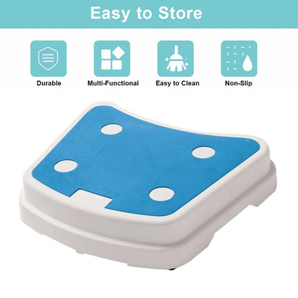 Stackable Bathroom Footstool Bathroom Shower Seat Safty Anti-Slip Durable