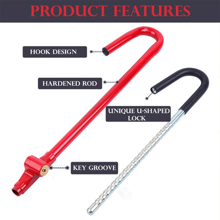 Multi Functional Car Steering Wheel Lock Anti-Theft Device for Vehicle Security