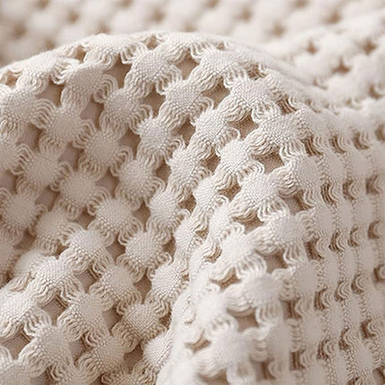 Waffle Sofa Blanket Thin Lightweight Throw Soft Cover Couch Bed Living Room Use