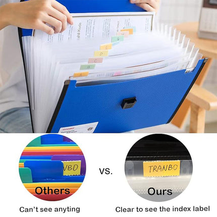 Expanding File A4 13 Pocket Document Organiser Paper Storage Wallet Folder