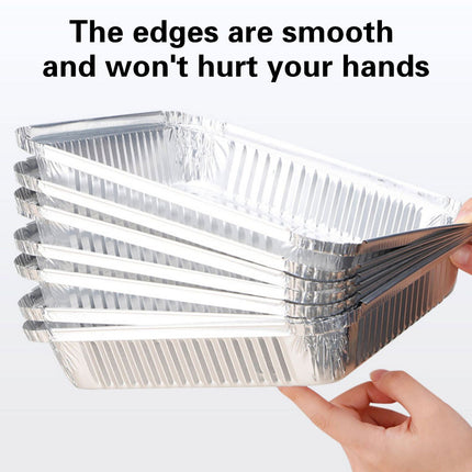 20pcs Aluminium Foil Tray Container BBQ Oven Baking Roasting Tray Takeaway