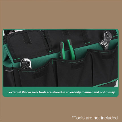 Multifunction Tool Bag Portable Durable Large Capacity Electrician Work Tote