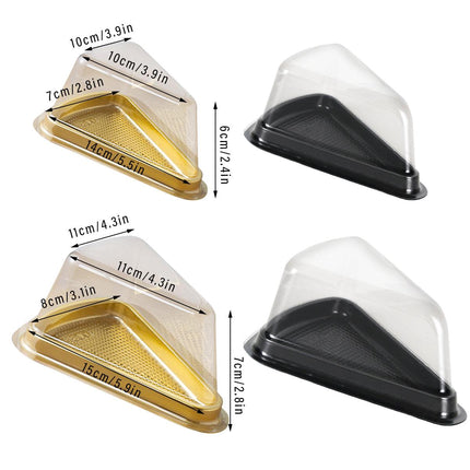 100pcs Triangle Cake Boxes for Bakery Packaging Pastry Gift Boxes for Parties