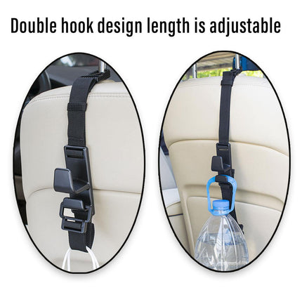 2pcs Car Hooks Seat Back Hooks Multifunctional Vehicle Storage Organizer Hanger