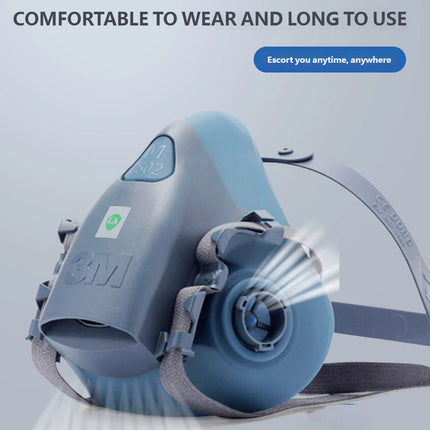 Reusable Half Face Respirator Mask Silicone Medium Painting Spray Dust
