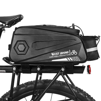Bicycle Pannier Bag Hard Shell Large Capacity Waterproof for Cycling Touring Use