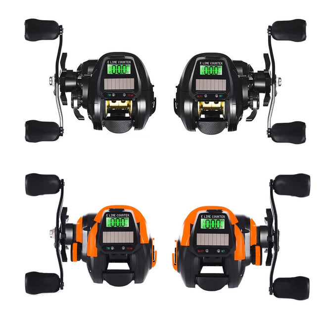 Digital Teardrop Fishing Reel Long Casting Freshwater Sea Boat Beach Raft