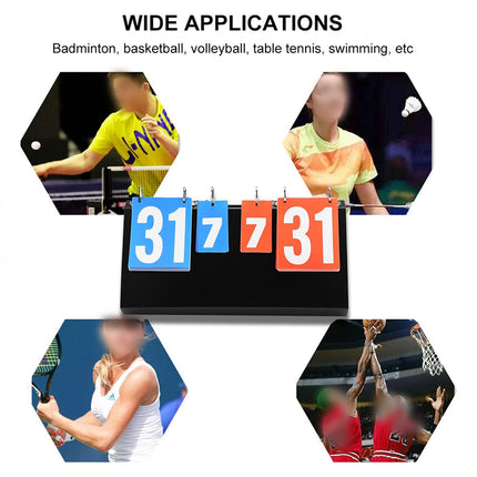 Multi-Function Foldable Detachable Scoreboard for Sports Games Training Matches