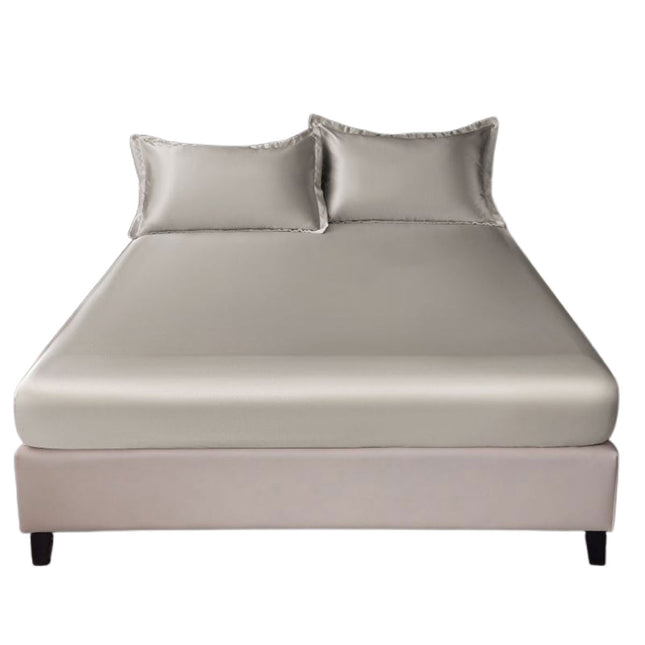 Bed Sheet Set Solid Colour Summer Three Piece Pillowcase Bedding Cover for Home