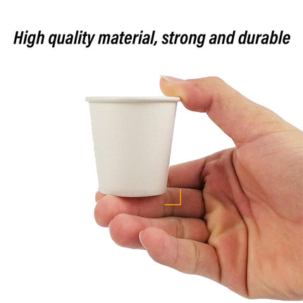 Small Paper Tasting Cups 100pcs White 30ml Disposable Sampling Drink Cups