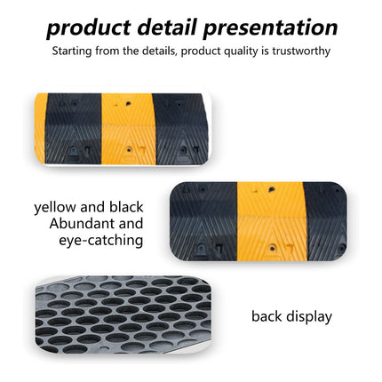 Rubber Speed Bump Car Parking Speed Bumper Heavy Duty Wear-Resistance Durable