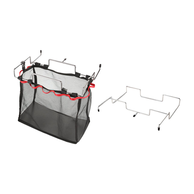 Portable Foldable Stainless Steel Trash Rack for Outdoor Camping Picnic Use