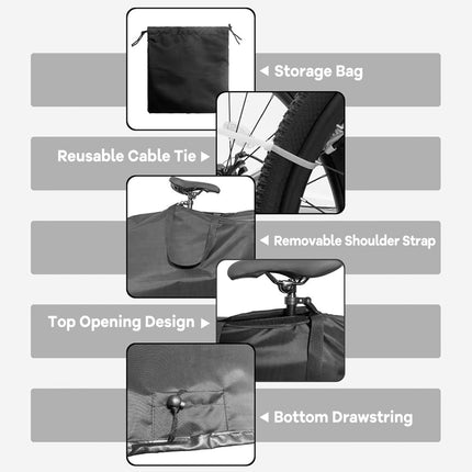 Portable Mountain Road Folding Bike Carry Bag Waterproof For Travel Storage