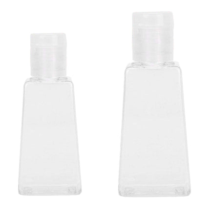 Trapezoidal Plastic Bottles 100PCS 30ML 60ML Clear Refillable Travel Cosmetic Jar