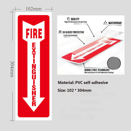 30PCS Fire Extinguisher Indicator Sticker Long-Lasting for Fire Safety Use