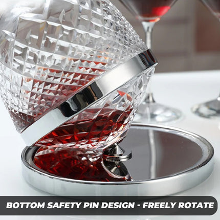 Roly-Poly Wine Decanter 1.5L Shatterproof Glass For Home Bar Party Wine Serving