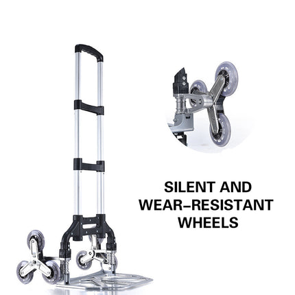 Folding Hand Truck Cart with Wear-Resistant Wheels Large Capacity Portable