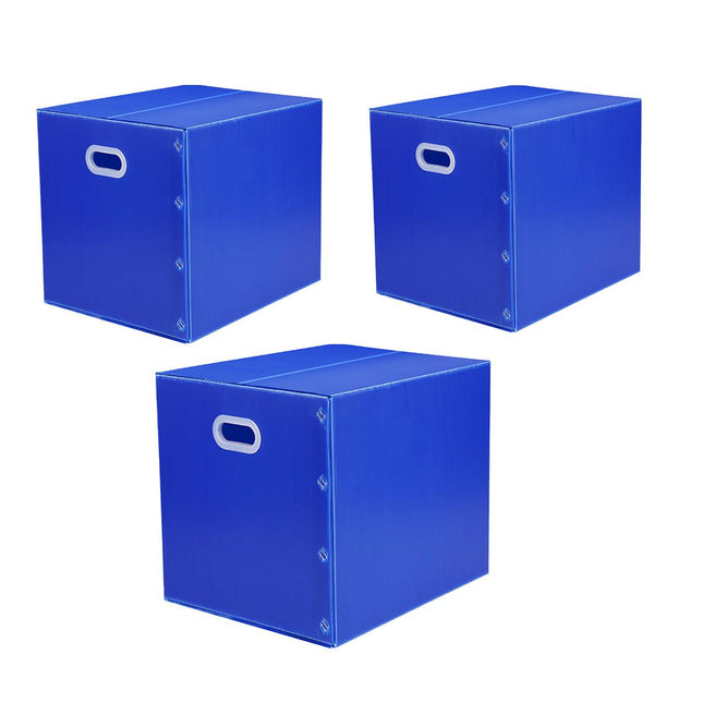 Large Capacity Waterproof Plastic Storage Box Foldable Moving Organizer Durable