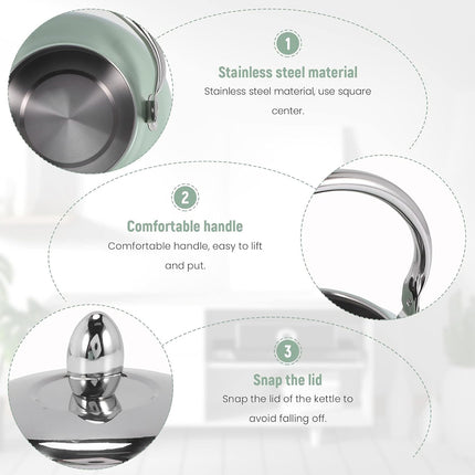 Stainless Steel Kettle 2.5L Household Water Boiler Anti Scalding Tea Pot Durable