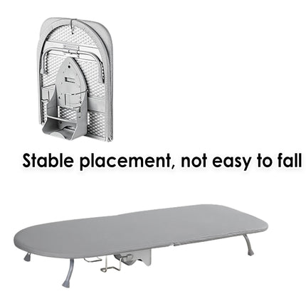 Foldable Ironing Board Wall Mount Compact Laundry Press Stand with Iron Holder