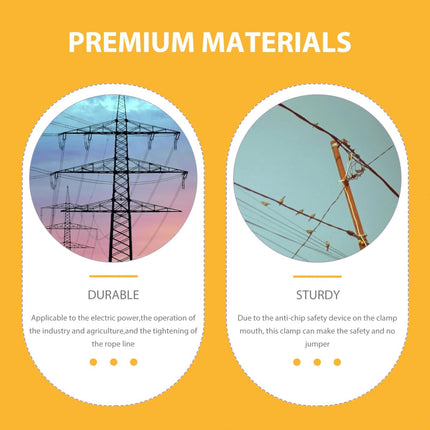 Cable Clamp Wire Rope Power Electrical Holder For Cable Fixing Anti Slip Tool