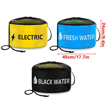 Hose Storage Bag Caravan Camping RV Cable Water Hose Electrical Cords Organizer
