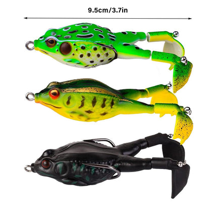 3pcs Spinning Twin Legged Soft Bait Bionic Lure for Fishing Catching Fish