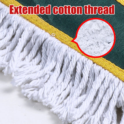 Extended Flat Mop 90cm Head Stainless Steel 126cm Handle 180 Rotating for Floor