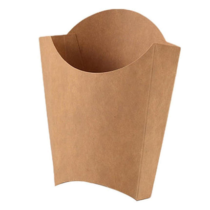100pcs Kraft Paper Popcorn Box Folding Baking Box Party Snack Treat Container
