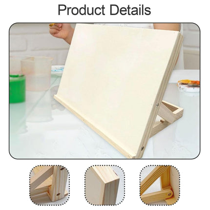 Desktop Solid Wood Easel Adjustable Wood Desk Table Easel Durable for Draw