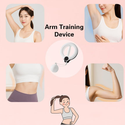 Hand Cranked Hula Hoop Fitness Equipment Arm Training Home Gym Anti Slip Durable