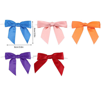 50pcs Bow Gift Packaging Sealing Tie Drawstring Baking Wrap Bag Decorative Ties
