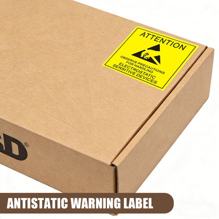 Anti Static Warning Sticker Label Easy to Use Eye-Catching for PC Electronics