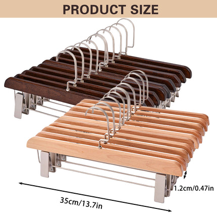 10PCS Home Trouser Rack Hanging Pant Clips Clothing Organizer Wardrobe Hanger