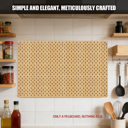 Wall Mounted Pegboard Storage Rack No Drill Organizer Tool Shelf Home Office