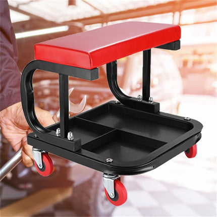 Multifunctional Movable Car Repair Stool 360° Swivel Wheels for Garage Workshop