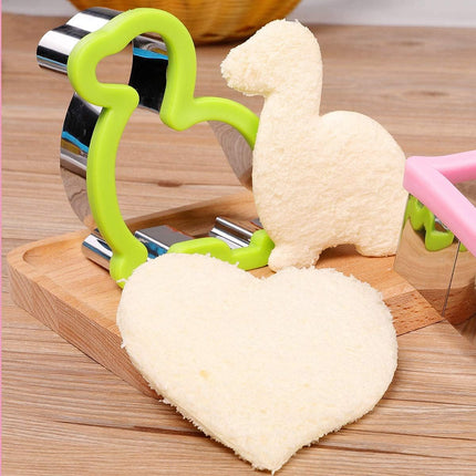 12PCS Sandwich Cutters Cartoon Cookie Molds Food Grade For Baking Decoration