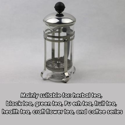 350ml 600ml Stainless Steel Glass French Press Coffee Tea Maker for Home Office
